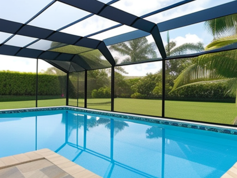  Outdoor living space with screened patio 